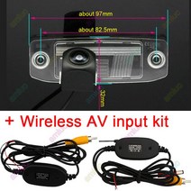 버스 후방 카메라 트럭 화물 현대 기아 스포티지 R 쏘렌토 Opirus Mohave K3 Ceed 2018 자동차 백미러 리, 10 fish eye wireless