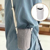 보온보냉 텀블러 보틀 에코백 파우치 가방 DD-10676, 화아트