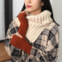 터틀 넥워머_니트 넥 워머