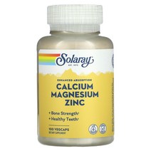 솔라레이 칼슘 마그네슘 아연 베지 캡슐 1000mg X 100정 비타민 미네랄 1개월분, 100개, 100 개, 2kg