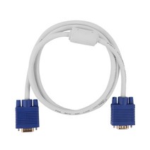허브몰 / RGB(VGA)케이블 1.5M/D-Sub 15Pin M-M/노이즈필터/금도금커넥터/커넥터보호덮개/표준규격인증, 단일 수량