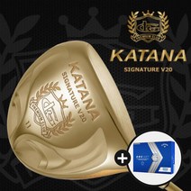 카타나 시그니쳐 V20 고반발 골드 여성 드라이버 (사은품증정), 11도 L, 캘러웨이 ERC볼 화이트 3Doz