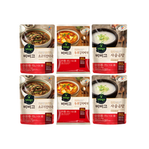 [꾸리미] 비비고 소고기장터국 500g x 2개 + 두부김치 460g x 2개 + 사골곰탕 500g x 2개, 1세트