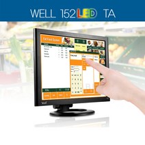 라온하우스 프리미엄 비엠텍씨앤씨 15인치 고화질 터치 모니터 스크린 WELL 152LED TA, 649615