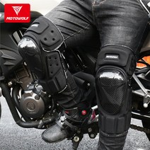 모토울프 오토바이 무릎 팔꿈치 보호대 카본 바이크 안전 장비, 05_숏타입 세트