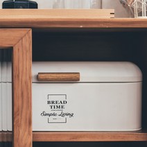 우드 손잡이 빵 상자 브래드박스 간식 스낵 보관함 양념통 주방 수납 정리함