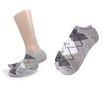 남성용 아가일 발목양말 남성용양말 회색5켤레