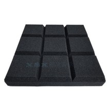 폼블럭벽지 셀프아트월 붙였다떼는 접착식 파벽돌 어쿠스틱 폼 300x300x50mm 어쿠스틱 폼 방음 어쿠스틱 패널 소음 차단 스튜디오 방음 폼 어쿠스틱 lsolat 39, 검은 색, 12개