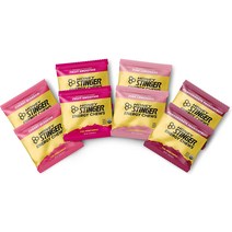 Honey Stinger Organic Energy Chews 스티커가 붙은 버라이어티 팩 8 카운트 모든 활동을 위한 츄이 젤리 에너지원 - 핑크 레모네이드 과일 스무디 석류, 기본