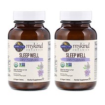 가든오브라이프 마이카인드 슬립 웰 레스트 앤 리프레쉬 비건 30타블렛 2팩 Garden of Life MyKind Sleep Well Rest Refresh