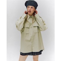 Double Out Pocket Shirt - Beige