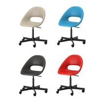 이케아 ELDBERGET 엘드베리에트MALSKAR 말셰르 회전의자, 베이지/화이트_394.443.98