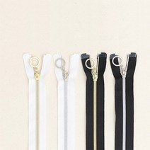 소잉데일리 의류용 지퍼 및 슬라이더 모음전_ 3호 5호 80여종, 65cm_블랙, 8. 3호 코일 실버지퍼