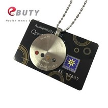 게르마늄목걸이 EBUTY 전나무 에너지 펜던트 양자 음이온 cc 라운드 보석 목걸이 선물 상자