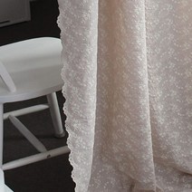 퀼트가게대폭 면 꽃자수시리즈 소피아 플라워 무지 4컬러 원단, 내츄럴