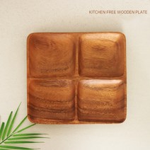 과자 마른 안주 간식 술집 호프집 4칸 4구 접시 그릇, 1개