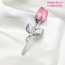 결혼식 선물 연인 발렌타인 데이 여자 친구 남자 크리스탈 유리 백조 신부 들러리 파티 호의, pink silver flower