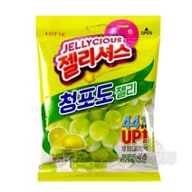 롯데 젤리셔스 청포도젤리, 16개, 72g