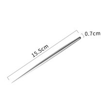 도자기공예 도자기 모델링 스틱 도구 텍스처 주름 스테인레스 스틸 막대 점토 세부 바늘 조각 나무, 04