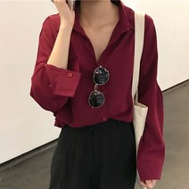 드레스날다 시크해라 루즈핏 무지 블라우스(mbl1354)