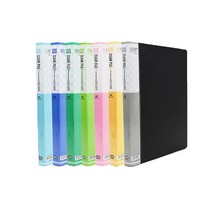 A4 클리어파일 20P 40P 60P 80P 100P 7색상, 검정