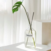 대용량 디퓨저 바닐라빈 시더우드 500ml 볼름에릭스 선물용 실내 방향제 천연 디퓨져, 시더우드+우드스틱, 장식04_몬스테라