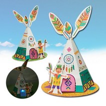 바보사랑 만들기세트 인디언 텐트 만들기(5set).탑키드, LED등구매