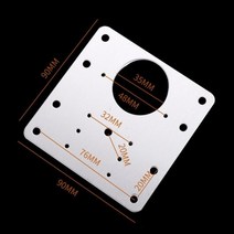 철물 하드웨어 KK & FING 가구 힌지 수리 플레이트 접이식 테이블 캐비닛 도어 찬장 옷장 서랍 액세서리, 1PCS 90x90mm