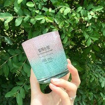 [천삼백케이] [별헤는밤] 핑크바다 젤캔들, 블랙체리