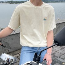 조군샵 휴렘 피그먼트 백 프린팅 반팔티 T6711