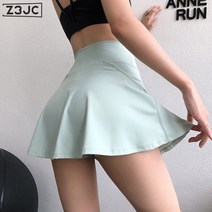 Z3JC 스포츠 러닝 헬스 속건 안감 번짐 방지 겉옷 댄스 스커트 여성 트레이닝 스커트