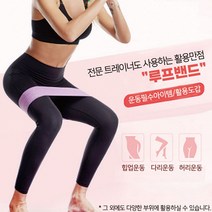 중둔근 힙딥 허벅지 근력 운동 스쿼트 루프 밴드 운동용고무밴드_[230310EA], 자주색 강도-150