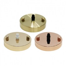 1등 민자 후렌지 도금 골드샤틴 직부형 펜던트조명부품 인테리어조명, 로즈골드_화이트