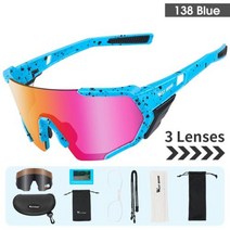 라이딩 사이클 바이크 변색 선글라스 WEST BIKING 3 렌즈 편광 사이클링 안경 UV400 보호 스포츠 남성 여성 MTB 로드바이크 싸이클링 고글 시력 보호용 썬그라스 선그, 없음