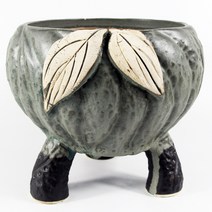 별난다육 리프스티치 대형 수제화분 롱레그 다육이 화분, 그린