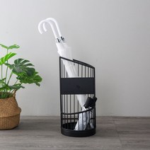 우산거치대 양산꽃이 북유럽 철제 골드 화이트 호텔 현관 로비 카페 펜션 인테리어 심플한 예쁜, 스몰사이즈검정색은우산10개정도수납