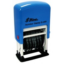 샤이니 자동넘버링 S-409 6단/4mmH/N: TDHDEAL25 +H7, 향기나무 잉크패드흑