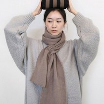 울 니트 여자 머플러 여성목도리 마카롱 무지 롱머플러 숄 여자머플러 고리 남성 니트머플러 목도 고리머플