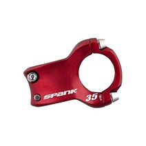 SPANK Spike Race 2 Shot-Peen 양극 산화 MTB 자전거 스템 (그린 50mm) 경량 및 강한 합금 산악 짧은 핸들바 대부분의 사이클링용, 50mm, Red