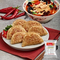 [풀잎마켓]불짬뽕납작군만두 1kg, 단품