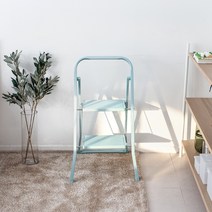 [JAJU/자주] 튼튼한 2단 접이식 사다리_민트, 라이트 민트