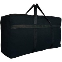 DoYiKe 지퍼와 손잡이가 달린 엑스트라 라지 캔버스 보관 더플 백 여행용 블랙 빅 접이식 더플 백 - 130L, X-Large - 38