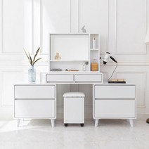 북유럽풍 메이크업룸 공간맞춤 화장대세트 예쁜 신혼, 네이비