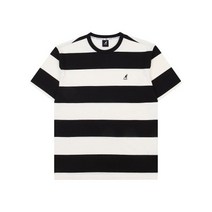 정품 캉골 베이스 스트라이프 티셔츠 2722 블랙 Base Stripe T shirt BLACK