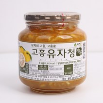 [윤플러스] 고흥 햇유자로 만든 자연뜰 유자청, 1kg, 1병