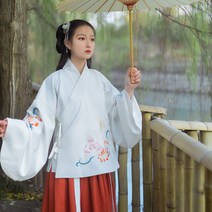 AURORA 여자 가을 겨울 전통의상 공연복 선녀복 여우집국월토끼명제한복여원조비파소매자수