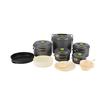 산지기 가시버시 하드베어 코펠 MA-0910 10인용 휴대용 간편한 캠핑식기세트