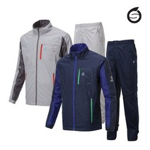 선덜랜드 시즌특가선덜랜드 남성 완벽방수 소매탈부착 레인자켓/비옷 상하의세트(후드삽입형) - 16511RW01, 네이비