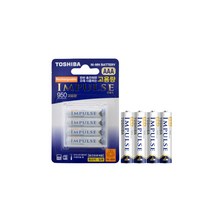 도시바 임펄스 니켈수소 고용량 AAA 충전지 950mAh 4개입, 단품