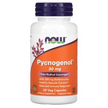 나우푸드 피크노 제놀 30mg 60캡슐 고약사 호팍사 해송 프렌치 마리타임 파인바크